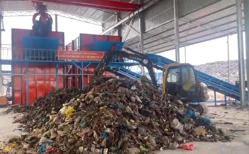 Nhà máy xử lý rác Đồng Cây Sao ở xã Cửa Dương đã chính thức vận hành. Ảnh: Xuân Nhi