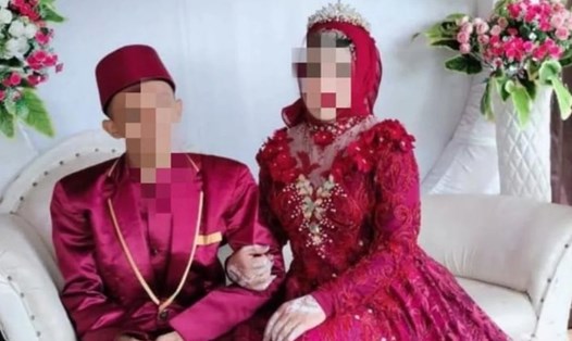 Người đàn ông giả phụ nữ để tổ chức đám cưới và lừa đảo ở Indonesia. Ảnh: DetikJabar