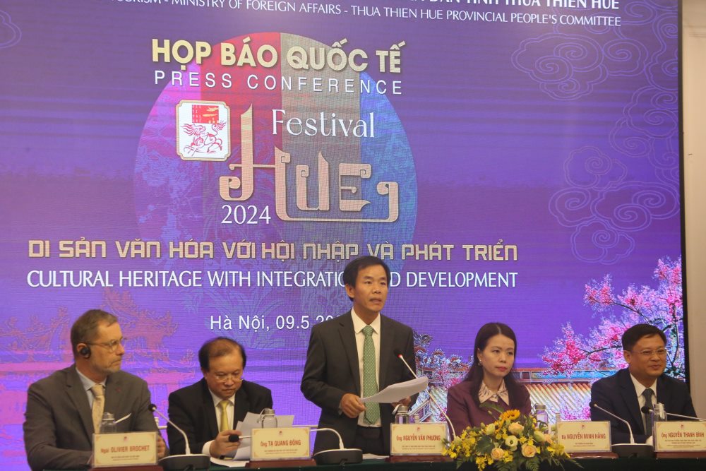 Ông Nguyễn Văn Phương, Phó Chủ tịch tỉnh Thừa Thiên Huế phát biểu tại sự kiện. Ảnh: Chi Trần.