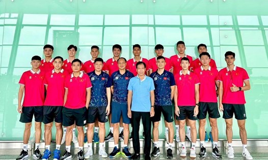 Tuyển bóng chuyền nam Việt Nam nỗ lực để cải thiện thành tích tại AVC Challenge Cup 2024, sau khi đứng hạng 4 giải năm ngoái. Ảnh: Fanpage bóng chuyền Việt Nam
