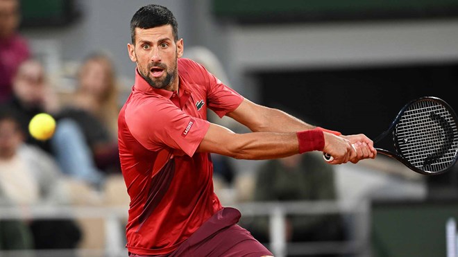 Lịch thi đấu giải quần vợt Pháp Mở rộng ngày 1.6: Djokovic vs Musetti