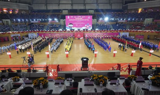 Đại hội Thể thao học sinh Đông Nam Á có sự tham gia của 10 quốc gia trong khu vực. Ảnh: Văn Trực