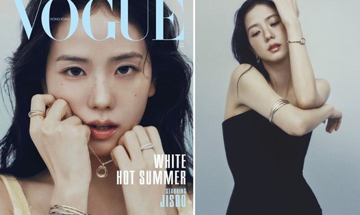 Jisoo (Blackpink) lên trang bìa tạp chí Vogue. Ảnh: Vogue