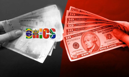 BRICS kỳ vọng lập đồng tiền chung để đối trọng đồng USD. Ảnh minh họa Cryptopolitian.com