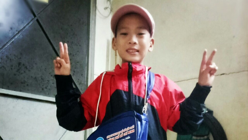 Bé Nguyễn Trần Duy Anh mất liên lạc với gia đình nhiều ngày qua. Ảnh người dân cung cấp