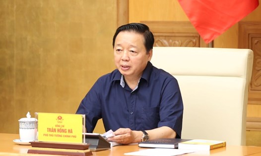 Phó Thủ tướng Chính phủ Trần Hồng Hà phát biểu tại Hội nghị. Ảnh: VGP