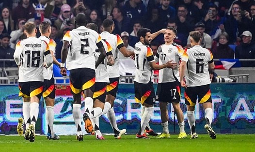 Đội tuyển Đức tìm lại phong độ và với lợi thế sân nhà, không thể gạch tên họ khỏi danh sách ứng viên vô địch EURO 2024. Ảnh: DFB