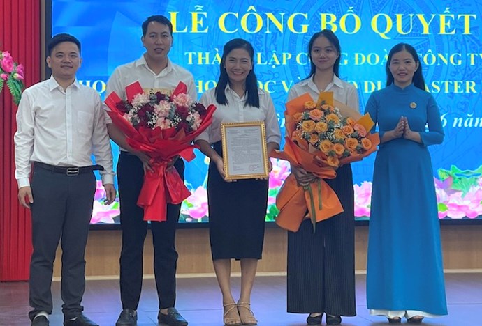 Thành lập CĐCS Công ty TNHH Học viện Khoa học và Giáo dục Master Leader VN