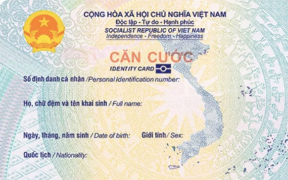 Mẫu thẻ căn cước cho trẻ theo dự kiến. Ảnh: Bộ Công an
