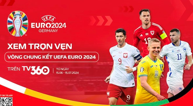 Khán giả Việt Nam được xem miễn phí vòng chung kết EURO 2024
