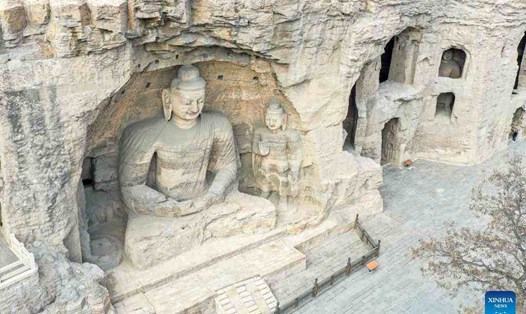 Khu du lịch hang đá Vân Cương là một trong những địa điểm thu hút nhất miền Bắc Trung Quốc. Ảnh: Xinhua