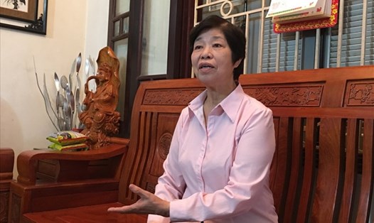 Bà Cù Thị Hậu - nguyên Ủy viên Trung ương Đảng, nguyên Chủ tịch Tổng LĐLĐVN. Ảnh: Việt Lâm