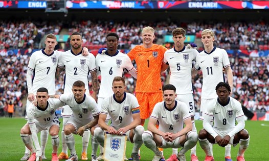 Tuyển Anh là ứng viên hàng đầu cho ngôi vô địch tại EURO 2024. Ảnh: FA
