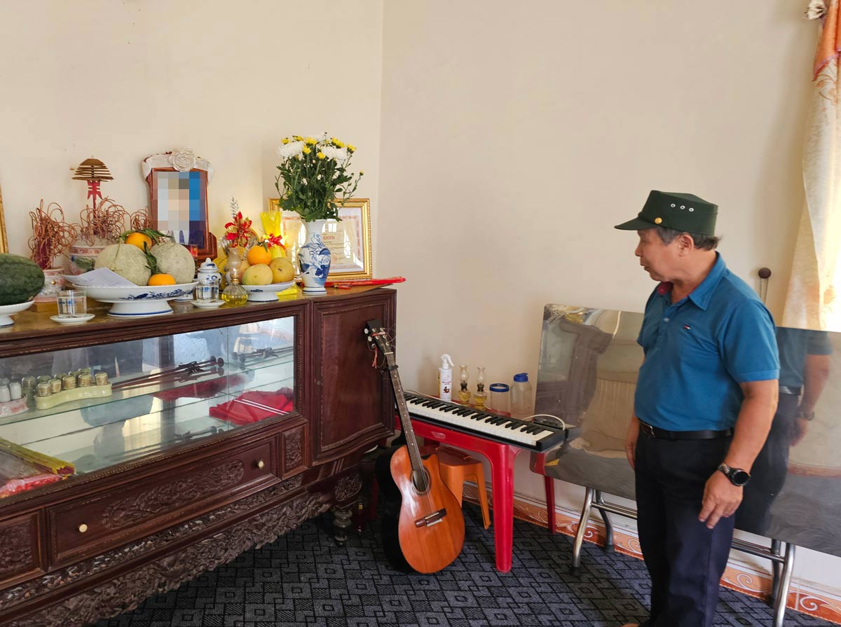 Quang cảnh tại gia đình. Ảnh: Đoàn Hưng