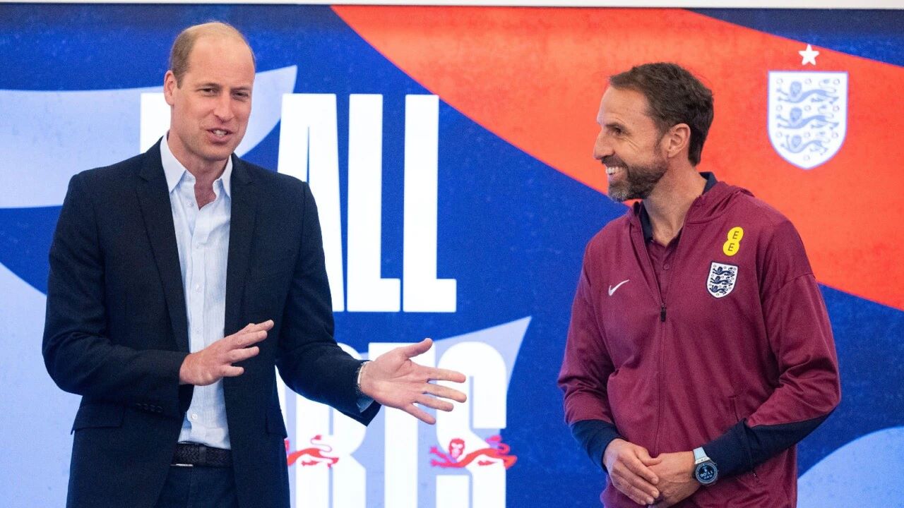 Hoàng tử William gửi lời khuyên đến các cầu thủ Đội tuyển Anh trước thềm Euro 2024. Ảnh: Sky News Australia