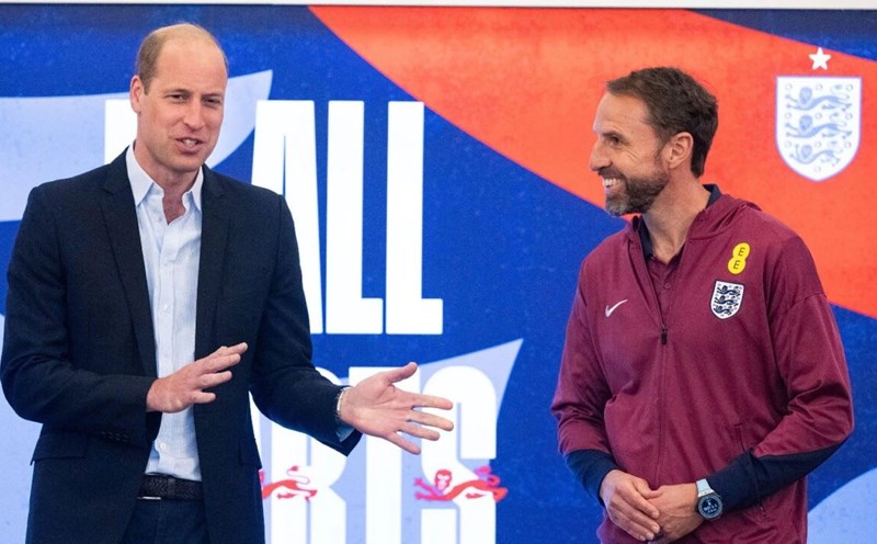 Hoàng tử William gửi lời khuyên đến các cầu thủ Đội tuyển Anh trước thềm Euro 2024. Ảnh: Sky News Australia