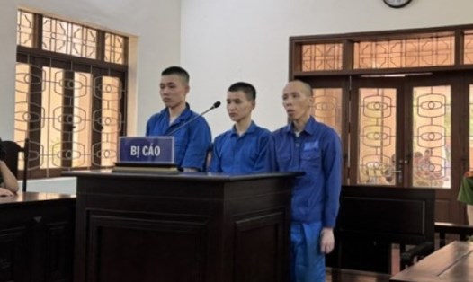 Các bị cáo tại phiên tòa. Ảnh: Viện Kiểm sát nhân dân tỉnh Hải Dương