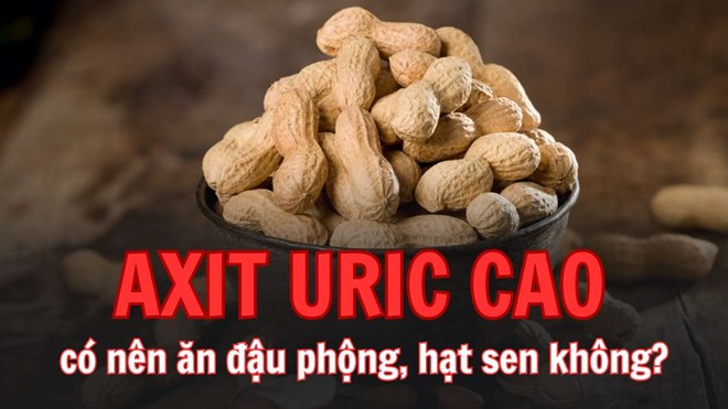 Người có axit uric cao có nên ăn đậu phộng, hạt sen không?