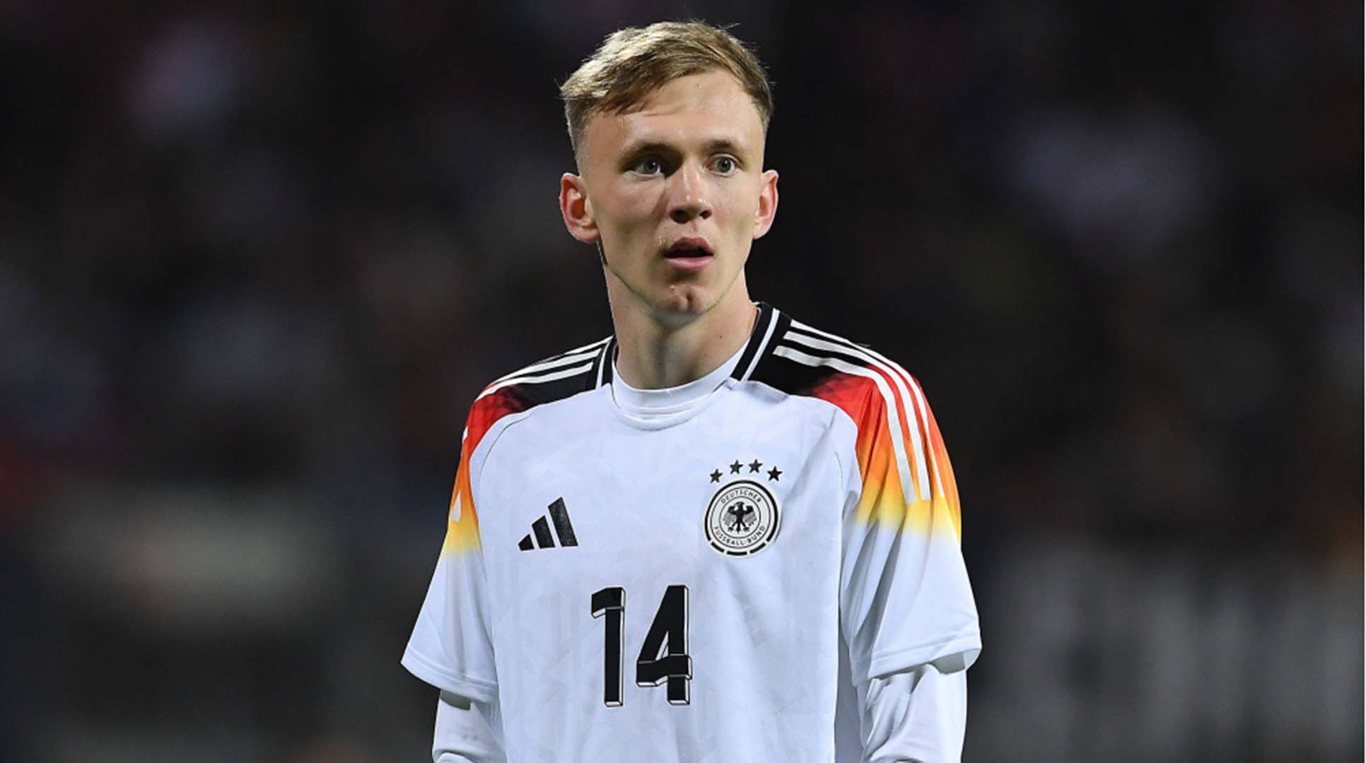Tiền đạo trẻ Maximilian Beier được coi là làn gió mới trong số những trung phong truyền thống tại đội tuyển Đức. Ảnh: Transfermarkt.