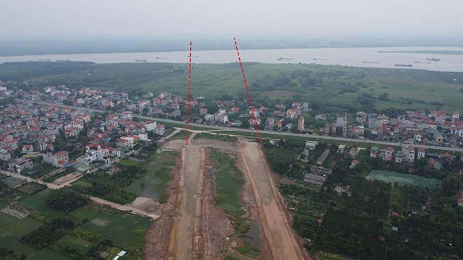 Vị trí cầu Hồng Hà sẽ được Hà Nội xây dựng trong năm 2024. Ảnh: Vĩnh Hoàng