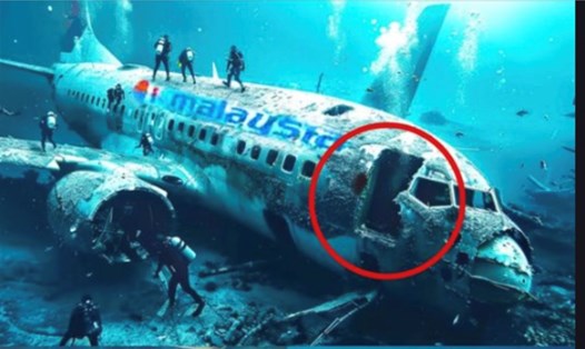 Xác máy bay MH370 trong bức ảnh đang lan truyền trên mạng xã hội được xác định là do AI tạo ra. Ảnh chụp màn hình