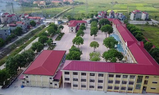 Trường THPT Lê Văn Thịnh (Gia Bình, Bắc Ninh). Ảnh: Facebook Trường Lê Văn Thịnh