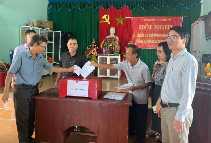 Chủ trương sáp nhập 2 huyện Nông Sơn và Quế Sơn, Quảng Nam được nhân dân đồng thuận cao. Ảnh UBND huyện Quế Sơn