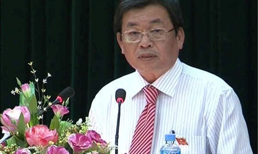 Ông Lưu Xuân Vĩnh - nguyên Chủ tịch UBND tỉnh Ninh Thuận bị kỷ luật Cảnh cáo. Ảnh: Tỉnh ủy Ninh Thuận