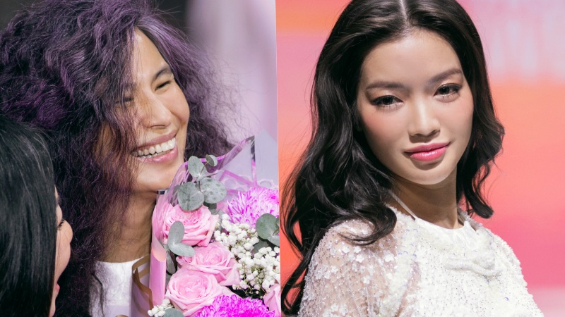 NTK Thủy Nguyễn đưa áo bà ba lên sàn diễn thời trang. Ảnh: Kiếng Cận