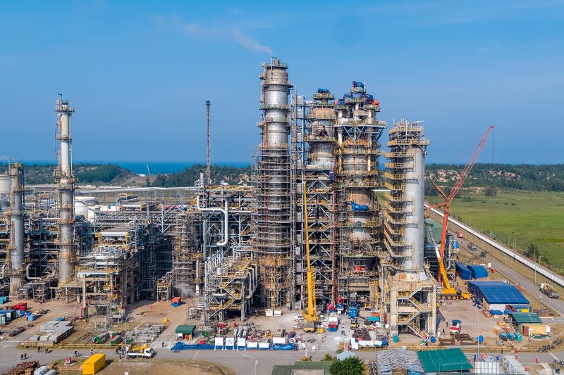 Nhà máy lọc dầu Dung Quất duy trì hoạt động ổn định, an toàn với công suất cao ngay sau bảo dưỡng tổng thể. Ảnh: PVN