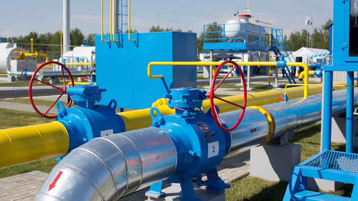 Đường ống dẫn khí của tập đoàn dầu khí Nga Gazprom. Ảnh: Gazprom