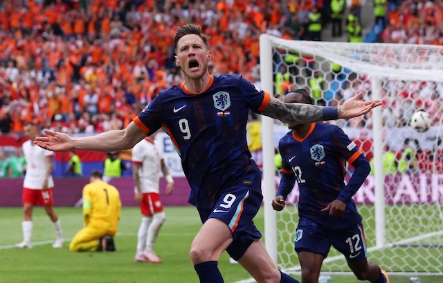 Wout Weghorst giúp Hà Lan giành chiến thắng trước Ba Lan ở trận ra quân tại EURO 2024. Ảnh: UEFA 