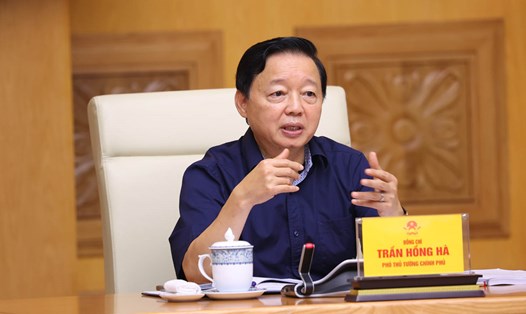 Phó Thủ tướng Chính phủ Trần Hồng Hà chủ trì cuộc họp. Ảnh: VGP