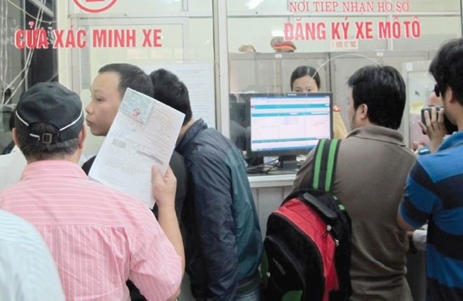 Chi tiết về thủ tục đăng ký xe máy mới nhất. Ảnh: Minh Hạnh