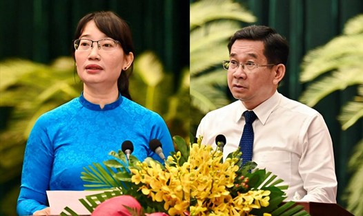 Phê chuẩn kết quả bầu chức vụ Phó Chủ tịch UBND TPHCM với ông Dương Ngọc Hải và bà Trần Thị Diệu Thúy. Ảnh: Việt Dũng
