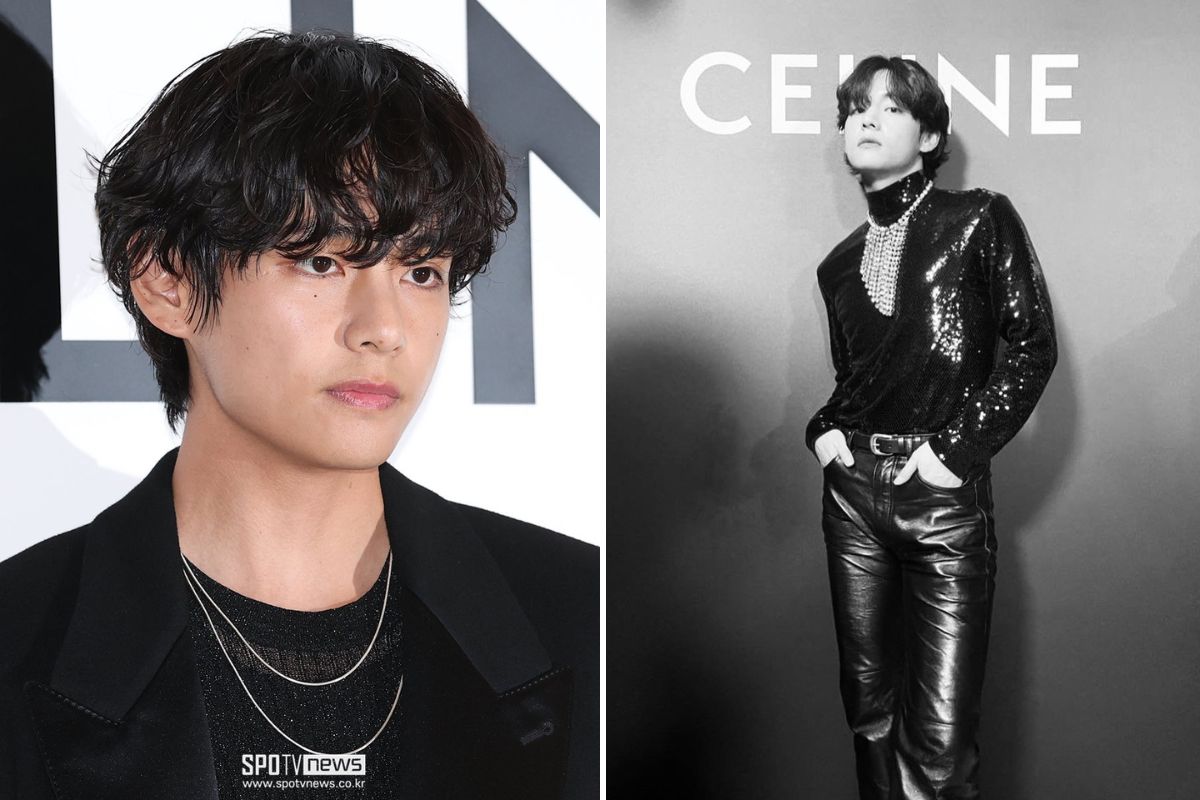 V (BTS) đang là đại sứ Celine. Ảnh: Naver
