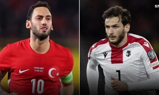 Thổ Nhĩ Kỳ đối đầu Georgia tại bảng F EURO 2024.  Ảnh: Sporting News 