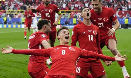 Tuyển Thổ Nhĩ Kỳ lần đầu tiên thắng trận ra quân tại một kỳ EURO. Ảnh: UEFA