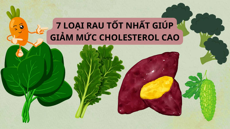 7 loại rau tốt nhất giúp giảm mức cholesterol cao