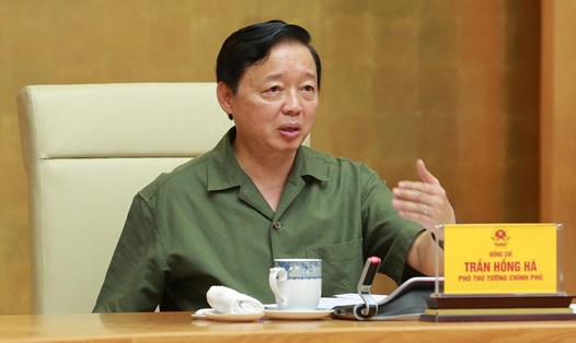 Phó Thủ tướng Chính phủ Trần Hồng Hà chủ trì cuộc họp ngày 19.6. Ảnh: VGP