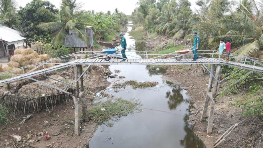 Nhiều hoạt động dân sinh thiết thực trong chương trình Tết quân dân. Ảnh: Phương Vũ