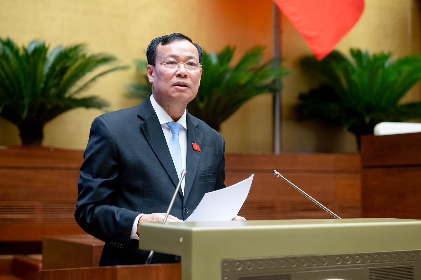 Chủ nhiệm Ủy ban Quốc phòng - An ninh Lê Tấn Tới. Ảnh: Quốc hội