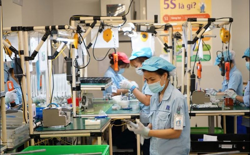 Ngành chế biến, chế tạo tăng trưởng 7,0% so với cùng kỳ năm trước.
