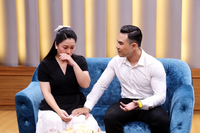 Cặp đôi tại chương trình "Mảnh ghép hoàn hảo". Ảnh: NSX.