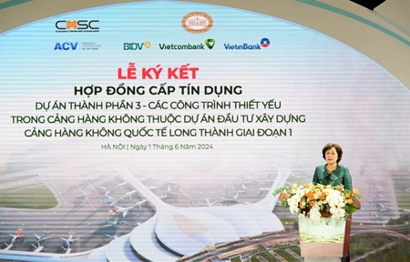 Bà Nguyễn Thị Hồng - Thống đốc NHNN Việt Nam phát biểu tại Lễ ký kết. Ảnh: 