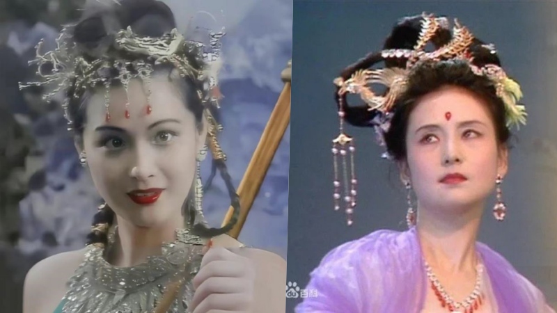 Hai bóng hồng giàu có của "Tây Du Ký 1986". Ảnh: Xinhua.