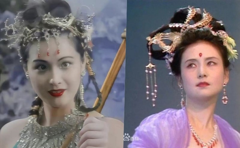 Hai bóng hồng giàu có của "Tây Du Ký 1986". Ảnh: Xinhua.