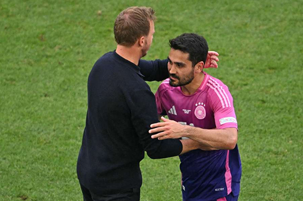 HLV Nagelsmann có thể hài lòng về màn trình diễn của Gundogan tới thời điểm hiện tại. Ảnh: AFP