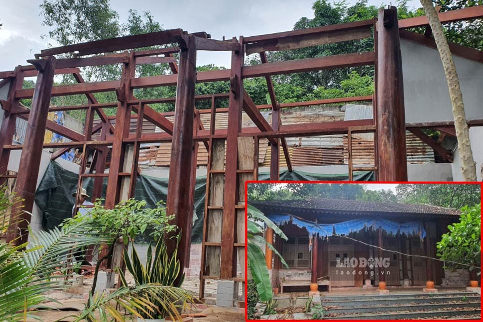 Nhà ông Nguyễn Tân - nguyên Giám đốc Sở Ngoại vụ sẽ bị phá dỡ vào giữa tháng 1.2024 sau khi bị báo chí "phanh phui". Ảnh: Hoài Luân