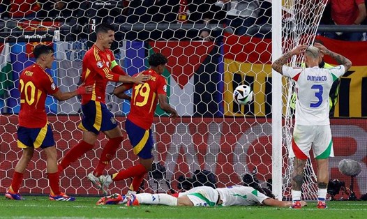 Tuyển Tây Ban Nha đã có chiến thắng trước Italy. Ảnh: UEFA